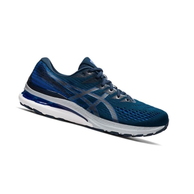 Navy Men's Asics GEL-KAYANO 28 Wide Running Shoes | US57239OA