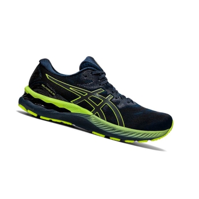 Navy Men's Asics GEL-NIMBUS 23 LITE-SHOW Running Shoes | US75843XW