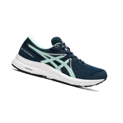 Navy Women's Asics GEL-CONTEND 7 Running Shoes | US56032AO