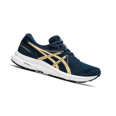 Navy Women's Asics GEL-CONTEND 7 Running Shoes | US98705IU