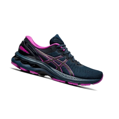 Navy Women's Asics GEL-KAYANO 27 LITE-SHOW Running Shoes | US24918FS