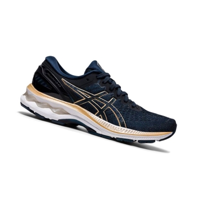 Navy Women's Asics GEL-KAYANO 27 Running Shoes | US86945EB