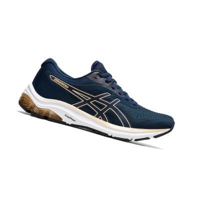 Navy Women's Asics GEL-PULSE 12 Running Shoes | US41980UT