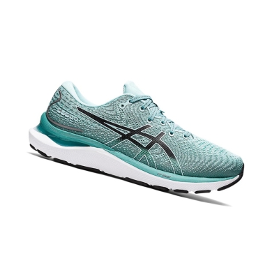 Oasis Green / Black Women's Asics GEL-CUMULUS 24 (D) Running Shoes | US43157EC