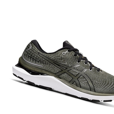 Olive Canvas / Black Men's Asics GEL-CUMULUS 24 Running Shoes | US51687TZ