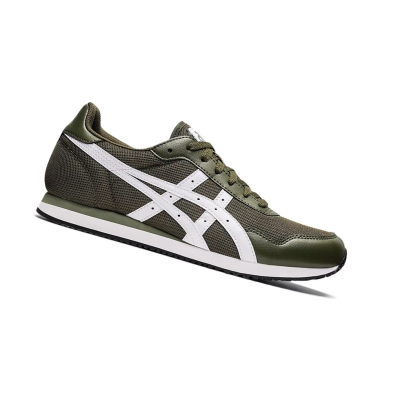 Olive Canvas / White Men's Asics TIGER RUNNER Sneakers | US17924CL