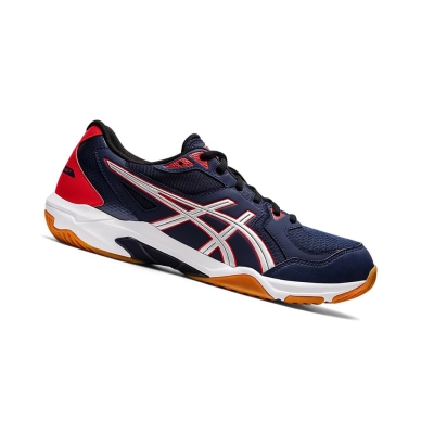 Peacoat / Pure Silver Men's Asics GEL-ROCKET 10 (2E) Volleyball Shoes | US87602UO