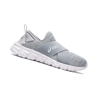 Piedmont Grey / Piedmont Grey Women's Asics QUANTUM LYTE SLIP-ON Sneakers | US94516KR