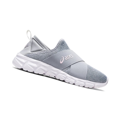 Piedmont Grey / Pink Salt Women's Asics QUANTUM LYTE SLIP-ON Sneakers | US12863RM