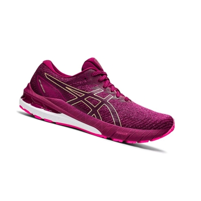 Pink / Glo / Champagne Women's Asics GT-2000 10 Running Shoes | US18067RS