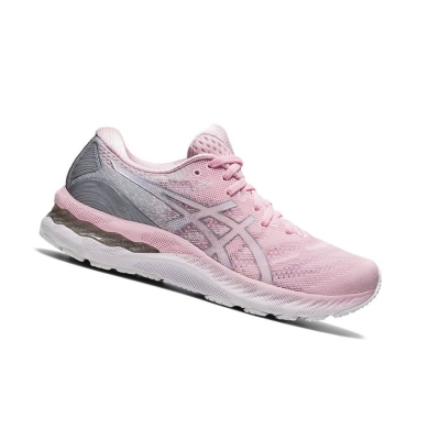 Pink Women's Asics GEL-NIMBUS 23 Running Shoes | US16730EY