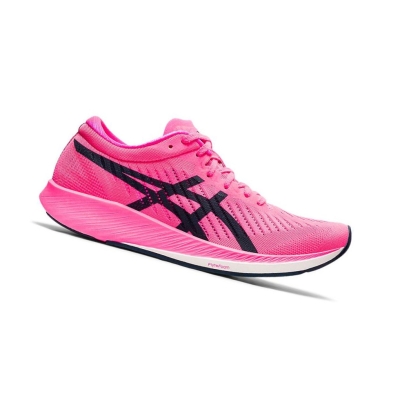 Pink Women's Asics METARACER Running Shoes | US95317HF