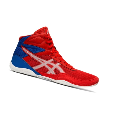 Red / White Men's Asics MATFLEX 6 Wrestling Shoes | US56129LW