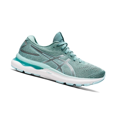 Sage / Clear Blue Women's Asics GEL-NIMBUS 24 Running Shoes | US19368HE