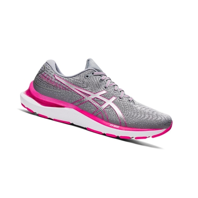 Sheet Rock / Pink Glo Women's Asics GEL-CUMULUS 24 Running Shoes | US37562RO