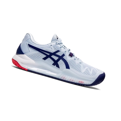 Soft Sky / Dive Blue Women's Asics GEL-RESOLUTION 8 (D) Tennis Shoes | US74521RS