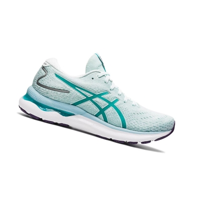 Soothing Sea / Sea Glass Women's Asics GEL-NIMBUS 24 (D) Running Shoes | US65301RU