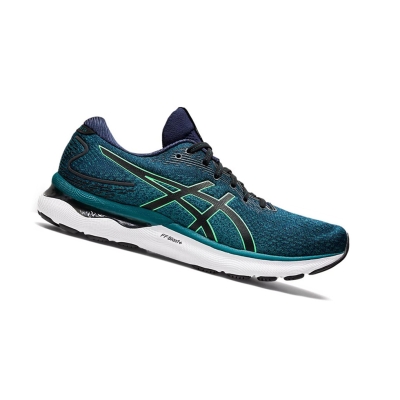 Velvet Pine / New Leaf Men's Asics GEL-NIMBUS 24 Running Shoes | US84702GD