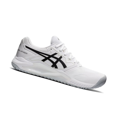 White / Black Men's Asics GEL-CHALLENGER 13 Tennis Shoes | US56831YQ