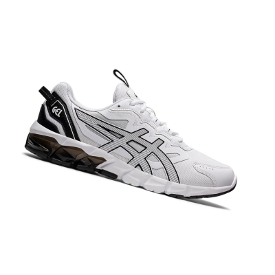 White / Black Men's Asics GEL-QUANTUM 90 Sneakers | US13786FI