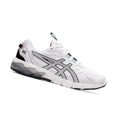 White / Black Men's Asics GEL-QUANTUM 90 Sneakers | US64120YT