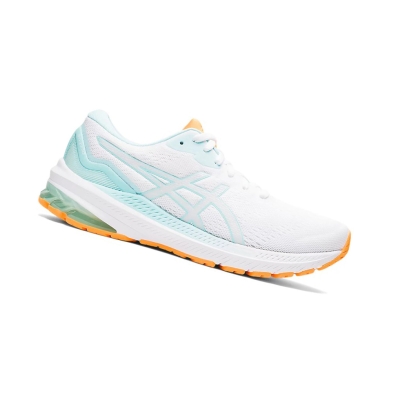 White / Clear Blue Women's Asics GT-1000 11 Running Shoes | US60425OZ