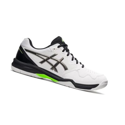 White / Gunmetal Men's Asics GEL-DEDICATE 7 Tennis Shoes | US81396UW