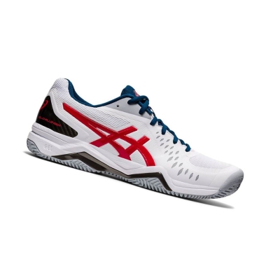 White Men's Asics GEL-CHALLENGER 12 Tennis Shoes | US05382VE