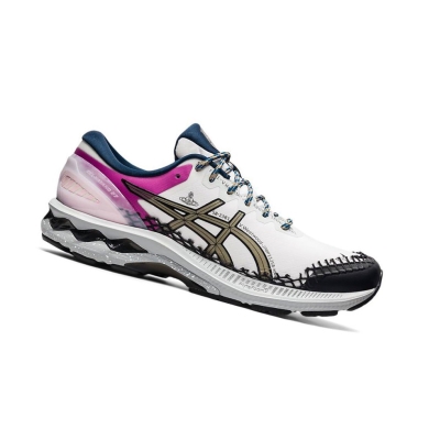 White Men's Asics GEL-KAYANO 27 Running Shoes | US15437PM