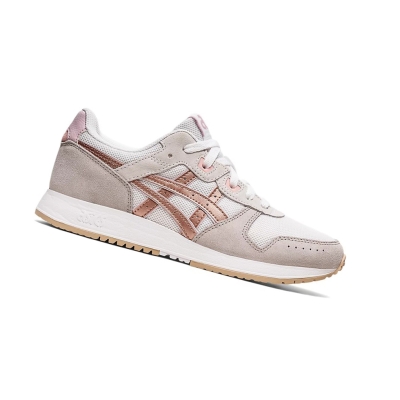 White / Rose Gold Women's Asics LYTE CLASSIC Sneakers | US10657EK