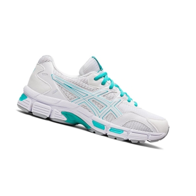 White / Sea Glass Women's Asics GEL-JOG MC Sneakers | US48165UZ