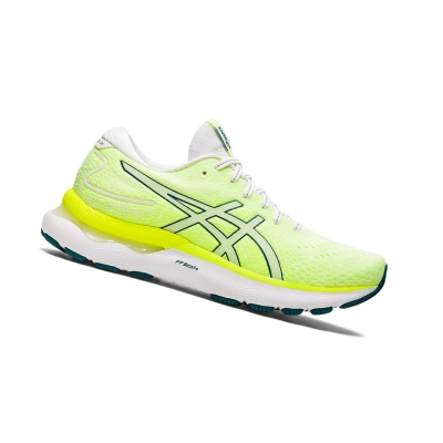 White / Velvet Pine Women's Asics GEL-NIMBUS 24 Running Shoes | US85243AV