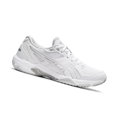 White / White Women's Asics GEL-ROCKET 10 Volleyball Shoes | US39470GU