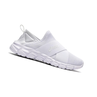 White / White Women's Asics QUANTUM LYTE SLIP-ON Sneakers | US49375RQ