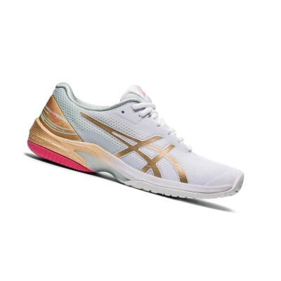 White Women's Asics COURT SPEED FF Tennis Shoes | US25106KZ