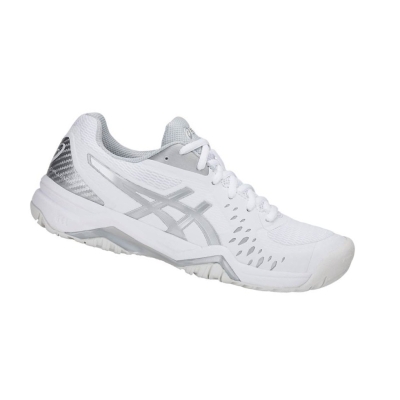 White Women's Asics GEL-CHALLENGER 12 Tennis Shoes | US38251KA