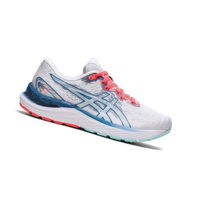 White Women's Asics GEL-CUMULUS 23 Running Shoes | US36247OA