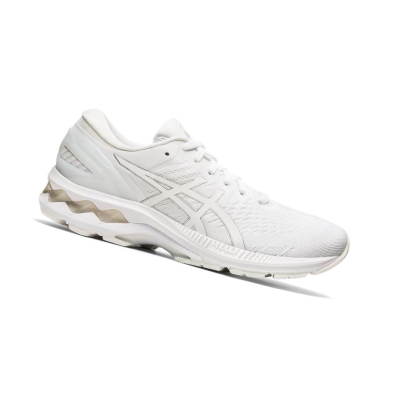 White Women's Asics GEL-KAYANO 27 Running Shoes | US24968UK