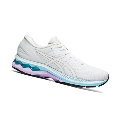 White Women's Asics GEL-KAYANO 27 Running Shoes | US40873UL