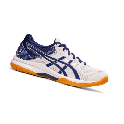 White Women's Asics GEL-ROCKET 9 Volleyball Shoes | US83514VY