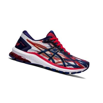 White Women's Asics GT-1000 9 Running Shoes | US32689IP