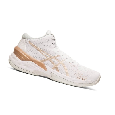 White Women's Asics SKY ELITE FF MT Volleyball Shoes | US28095BN