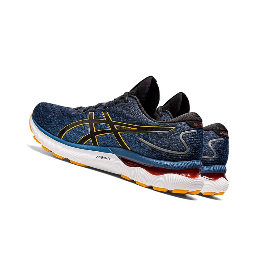 Azure / Amber Men's Asics GEL-NIMBUS 24 Running Shoes | US05437AD