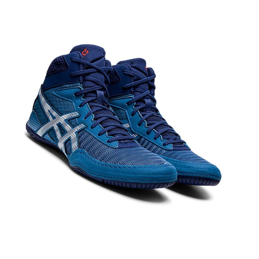 Azure / Deep Ocean Men's Asics MATCONTROL 2 Wrestling Shoes | US94675JO