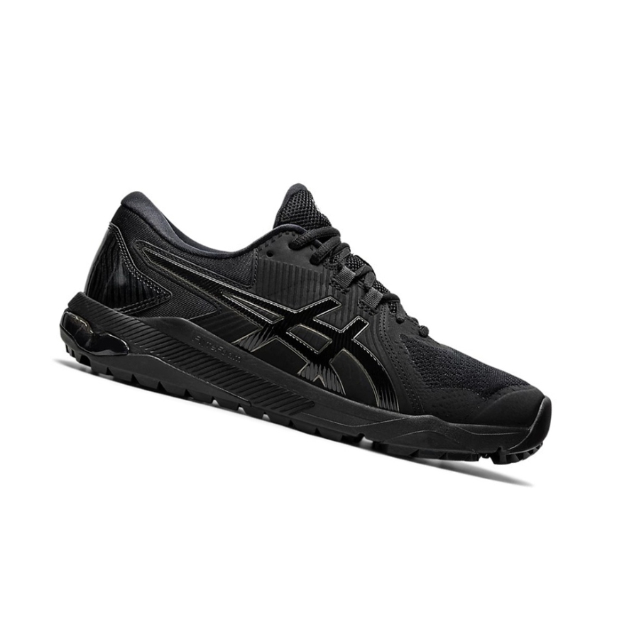 Black / Black Men\'s Asics GEL-COURSE GLIDE Golf Shoes | US92076AL