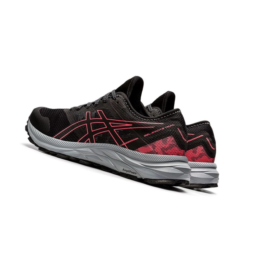 Black / Blazing Coral Women's Asics GEL-EXCITE TRAIL Running Shoes | US98437NF