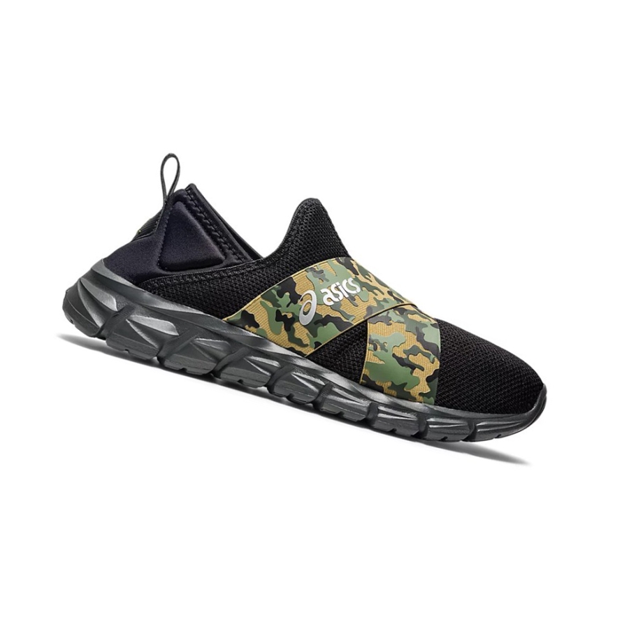 Black / Camo Men\'s Asics QUANTUM LYTE SLIP-ON Sneakers | US23085EJ