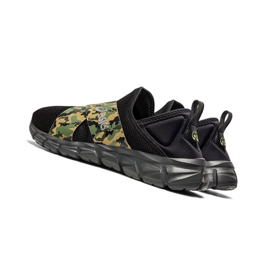 Black / Camo Women's Asics QUANTUM LYTE SLIP-ON Sneakers | US81472AM