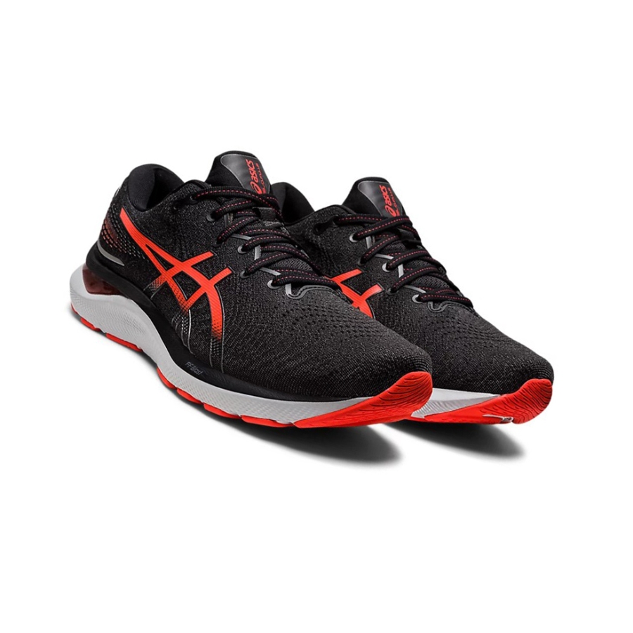 Black / Cherry Tomato Men's Asics GEL-CUMULUS 24 Running Shoes | US34290GX