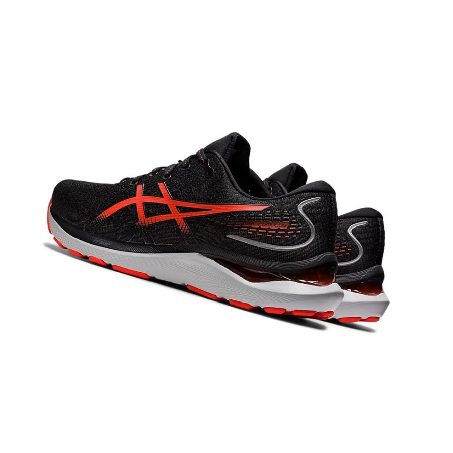 Black / Cherry Tomato Men's Asics GEL-CUMULUS 24 Running Shoes | US34290GX